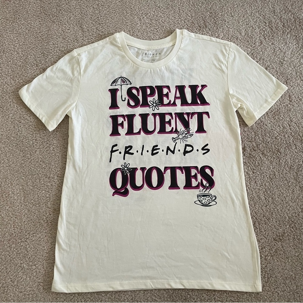 Friends The Television Series T-shirt I speak Fluent Friends M lobsters